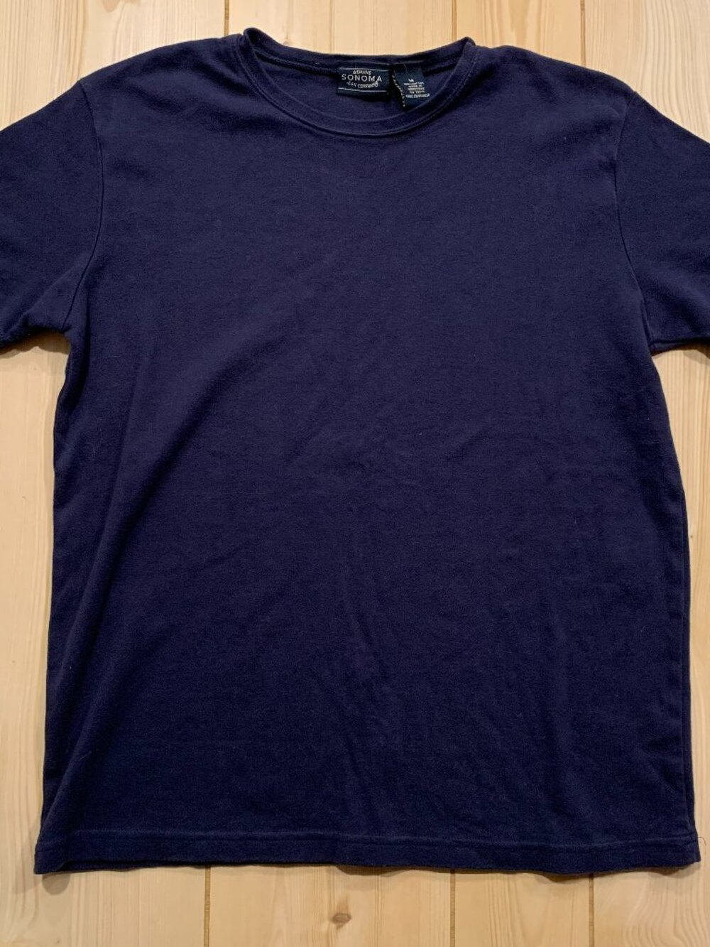 Vintage Y2K Genuine Sonoma Jean Company Plain Blank Women's Blue T-Shirt M